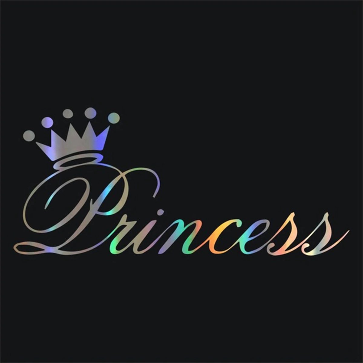 GoedeDoelen.Shop | Autosticker 3d Princess 25*11 cm | Autosticker | Scootersticker | Laptopsticker | Weerbestending | Prinsessen Sticker | 3D Sticker | Princess